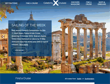 Tablet Screenshot of celebritycruises.ie