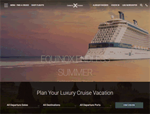 Tablet Screenshot of celebritycruises.com